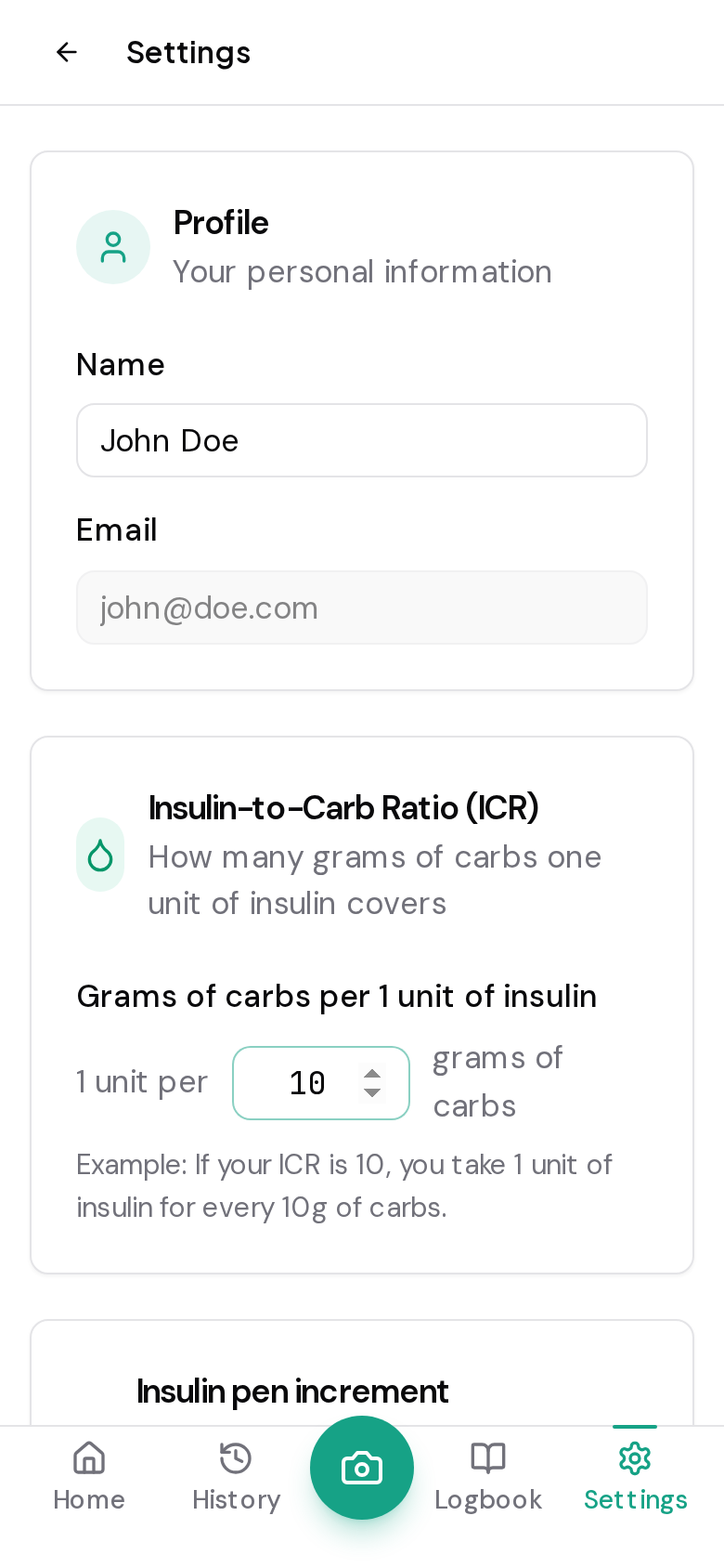iSpike settings ratios